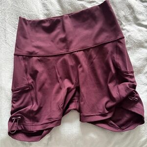 Gymshark Women's Burgundy Bike Shorts